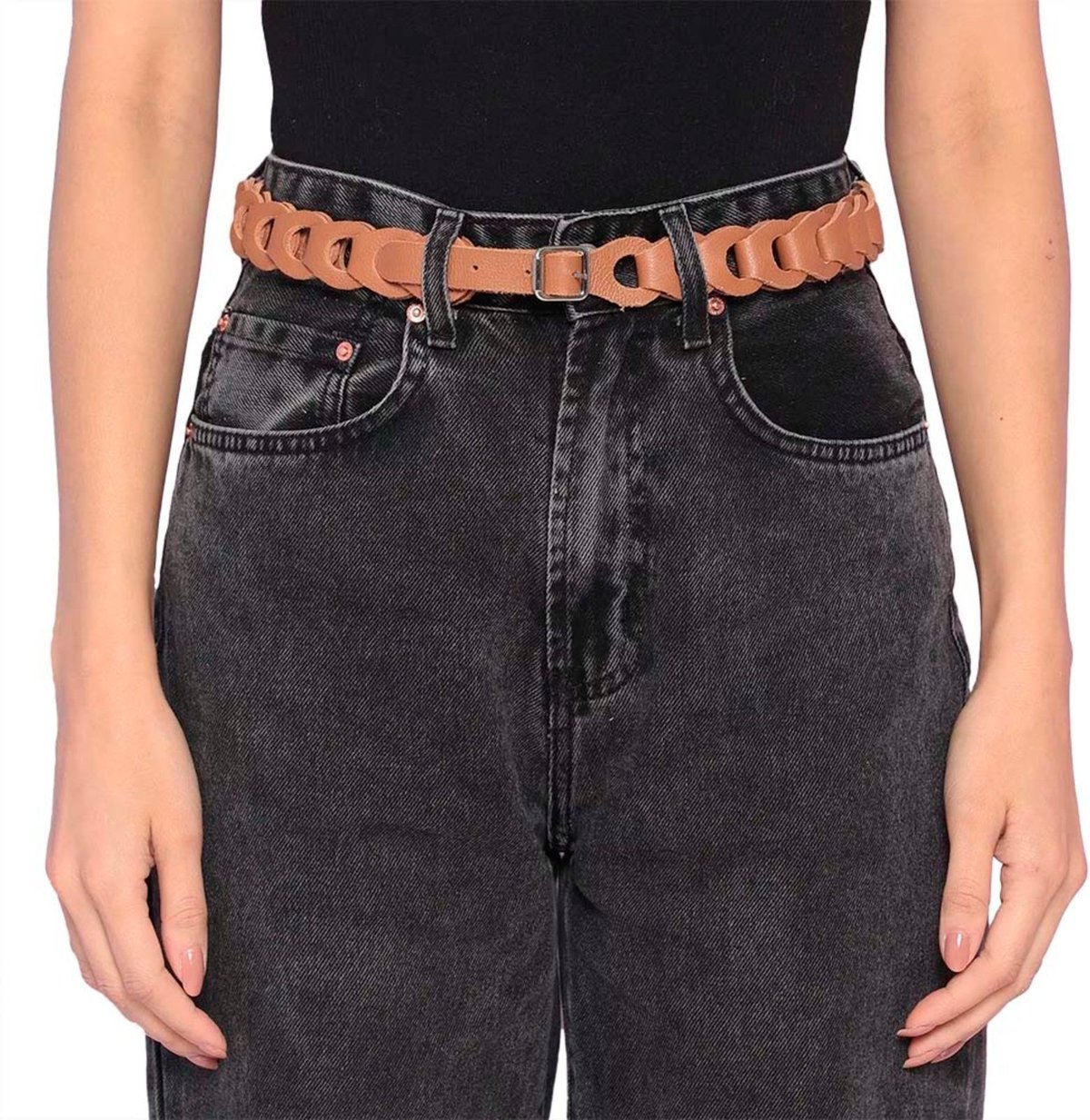 Cinto de Couro Griffazzi Caramelo