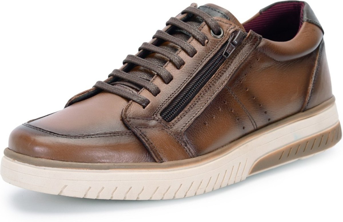 Sapatênis Tênis Casual Ferrile Em Couro Cor 15288