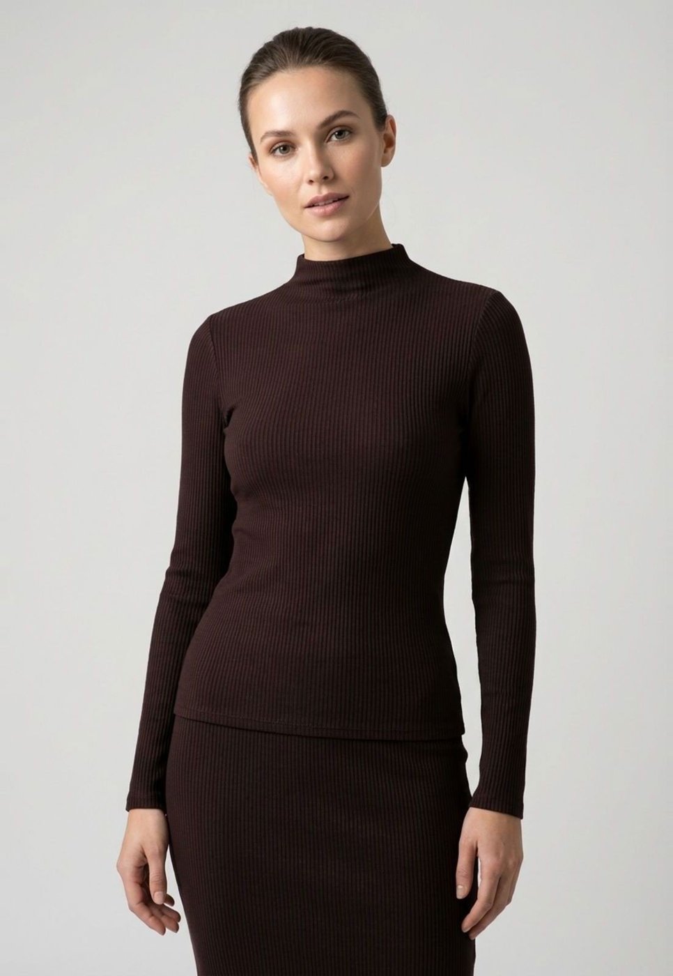 Imagem principal Blusa Feminino Lez a Lez Malha Canelado Sevilha marrom Lez a Lez marrom