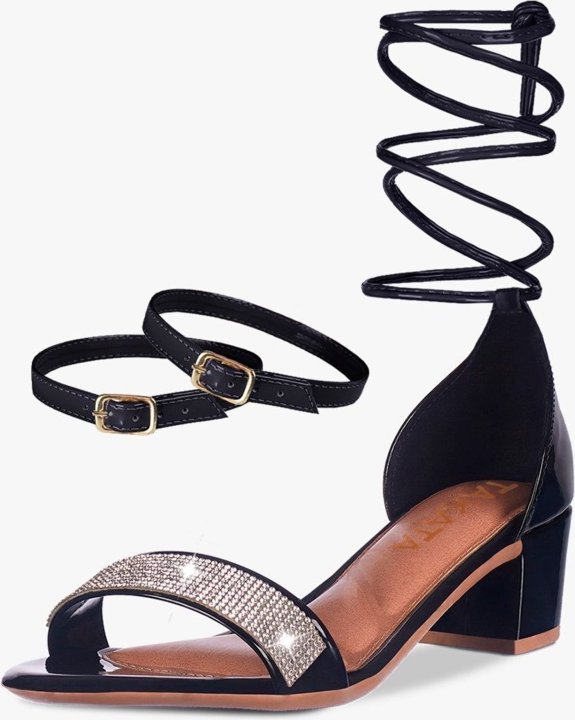 Imagem principal Sandália Feminina Tira Salto Quadrado Grosso Baixo Manta Strass Confortável Sapato Festa TAKATA BY RAFAEL TAKATA prata TAKATA BY RAFAEL TAKATA prata