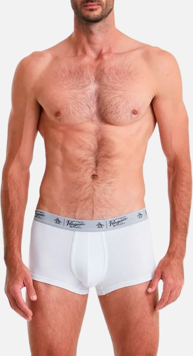 Kit Cueca Original Penguin Boxer BPUUN0001 Branca 3UN