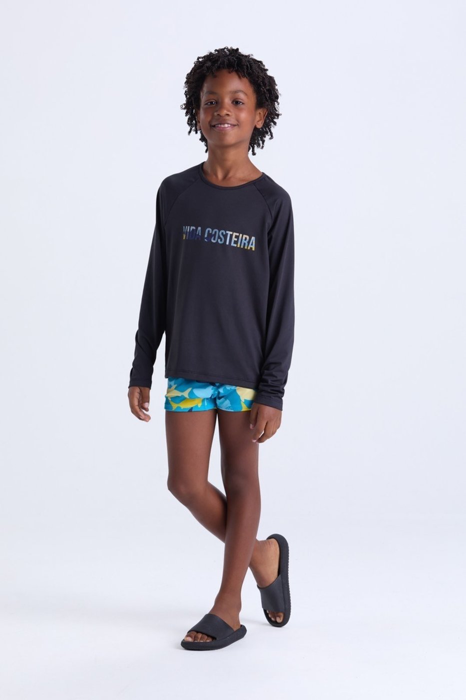 Imagem principal Infantil - Conjunto Moda Praia Masculino VIDA COSTEIRA preto VIDA COSTEIRA preto
