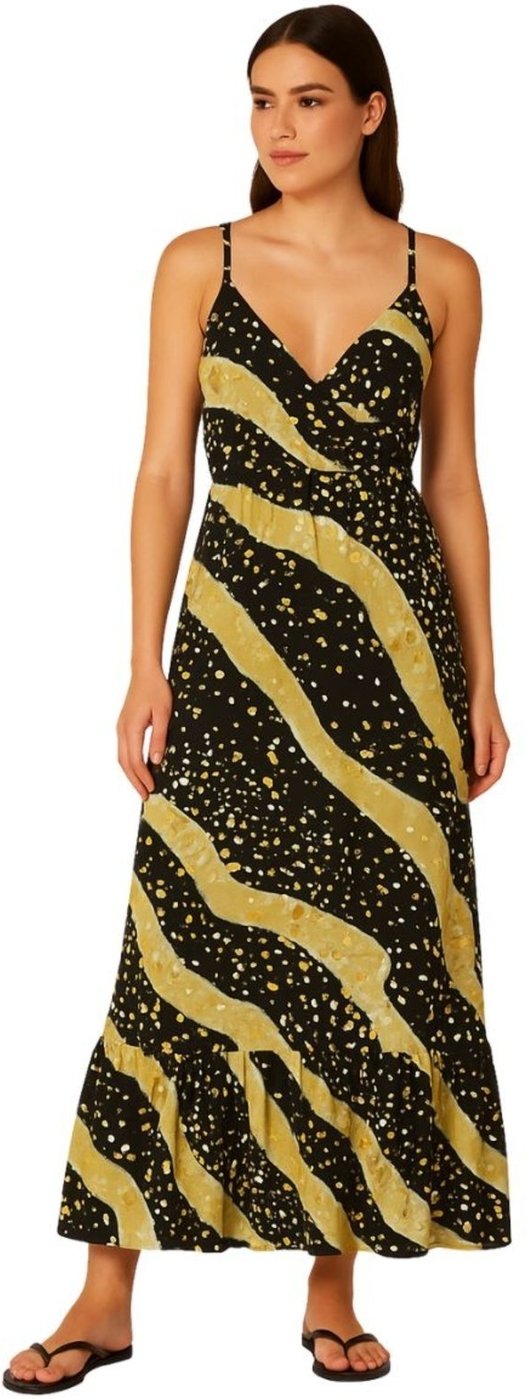 Vestido Longo FMF Indiano Estampado Feminino