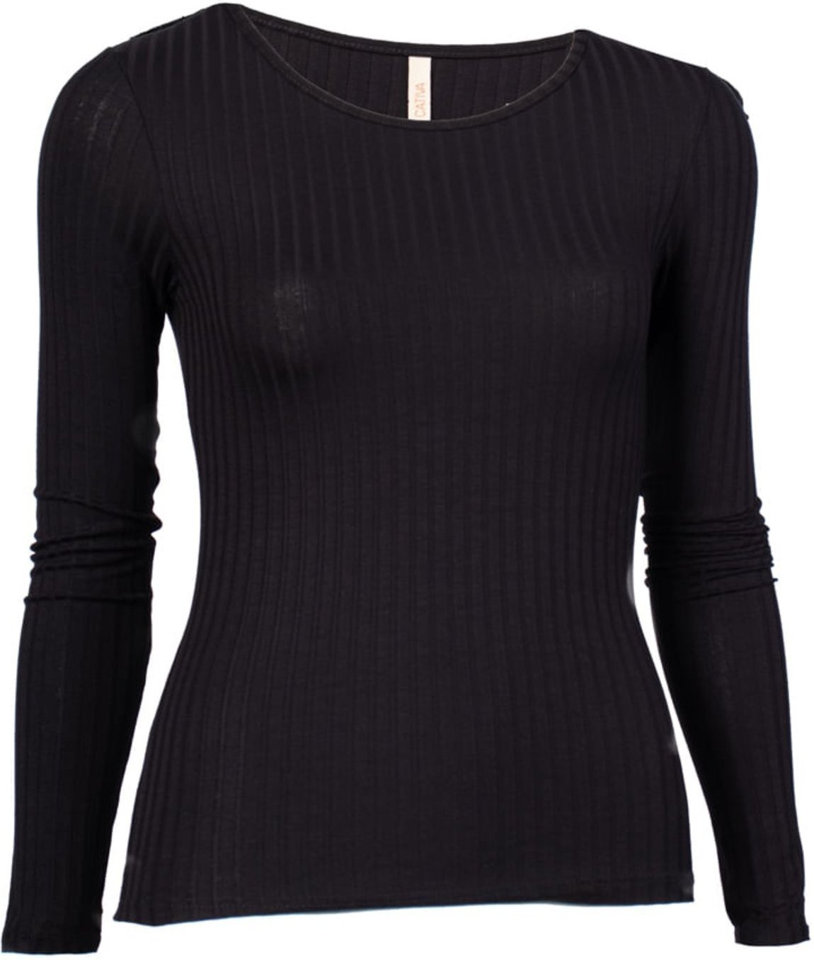 Imagem principal Blusa Feminina Habana Canelada Manga Longa preto Habana preto