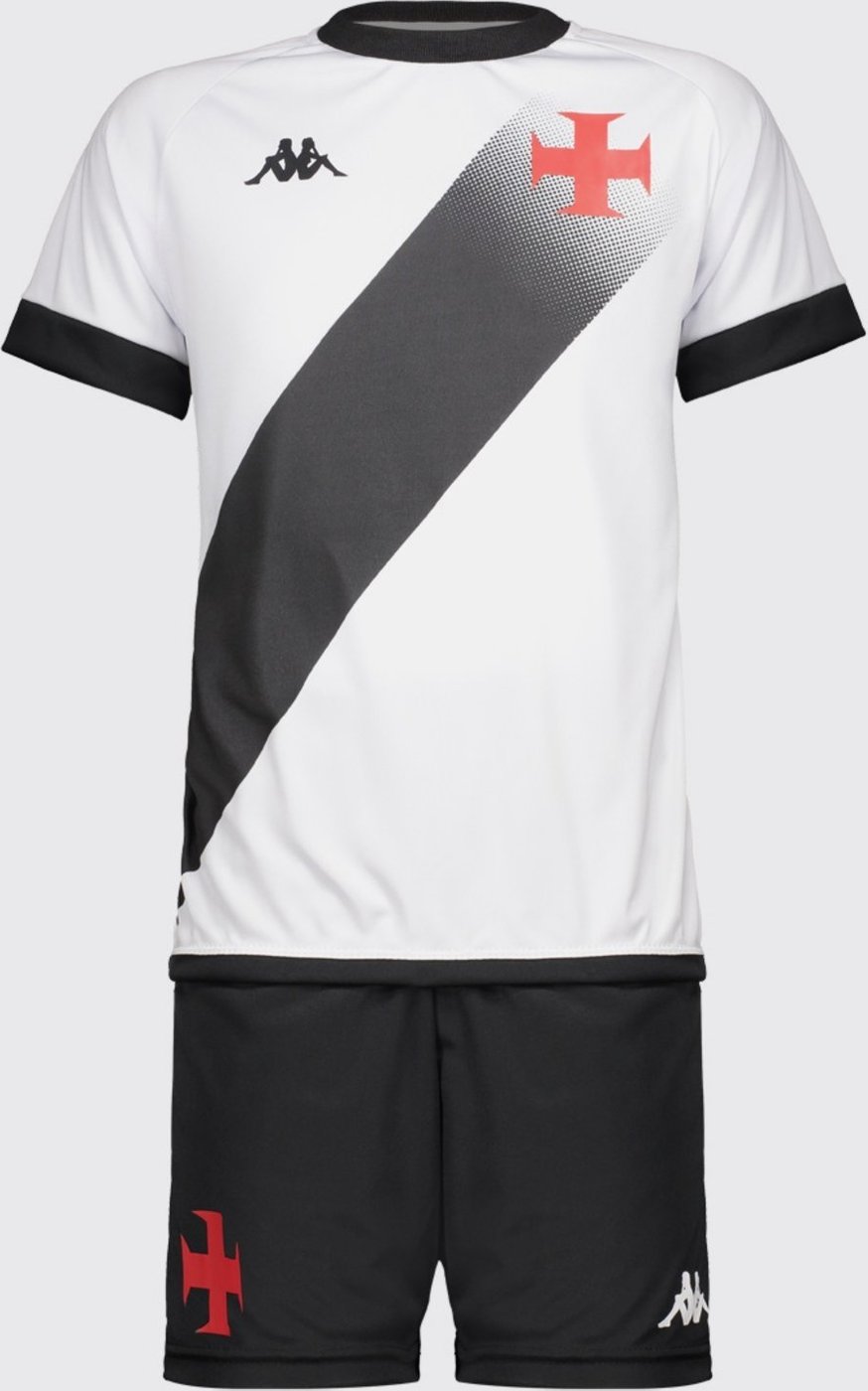 Imagem principal Kit Supporter Graphik Vasco e Preto Kappa branco Kappa branco