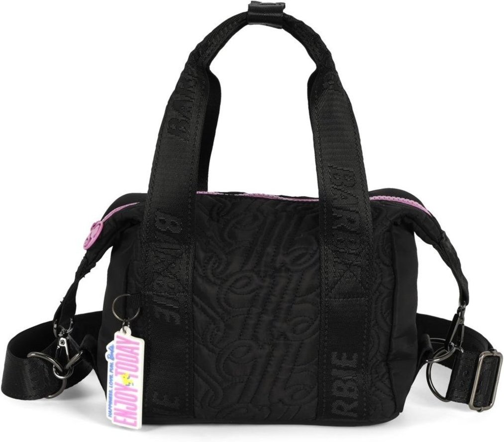 Infantil - Bolsa Bucket Pequena Transversal Náilon Matelasse Barbie