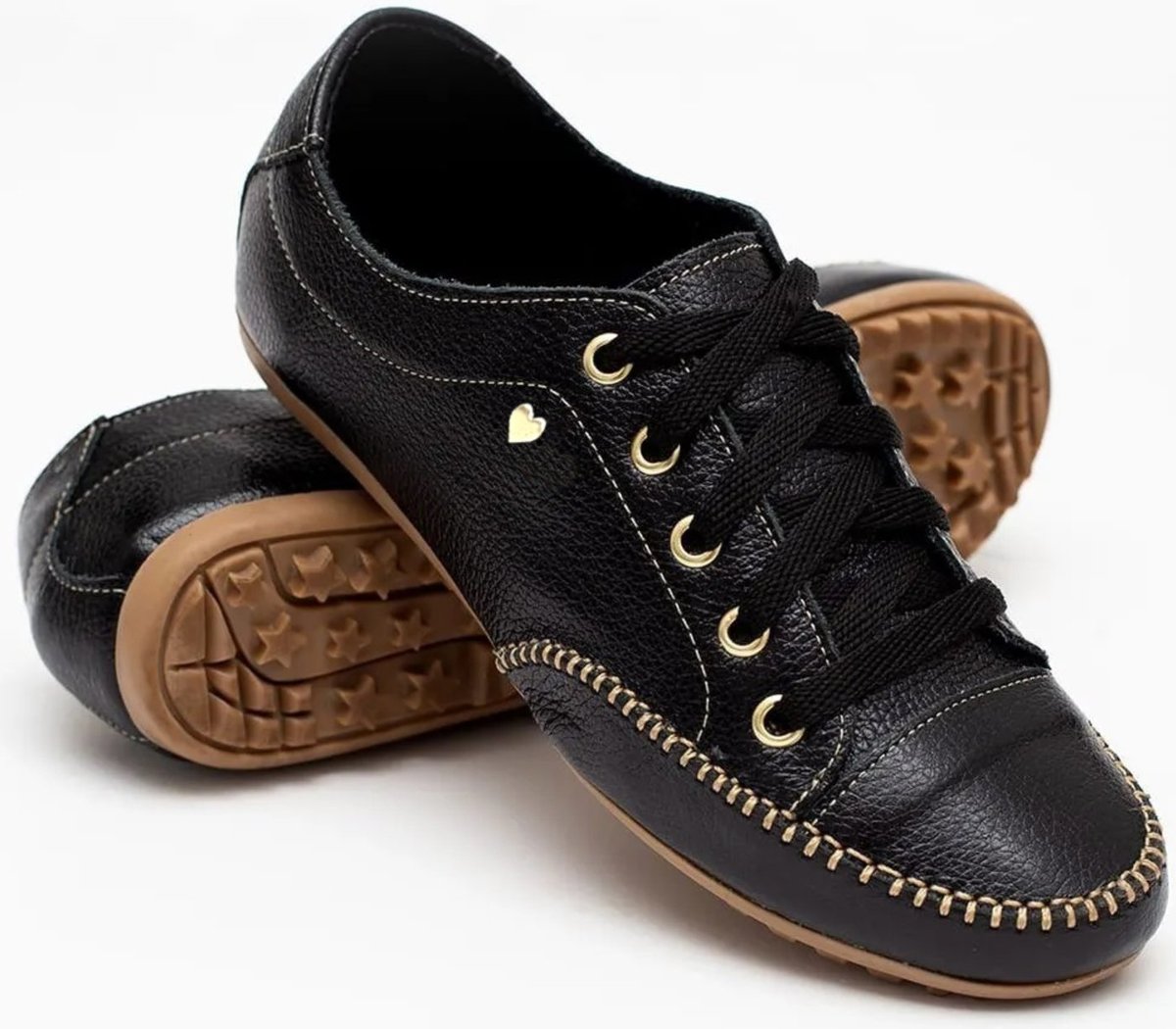 Tênis Feminino Mocatênis Confortável Couro Legítimo