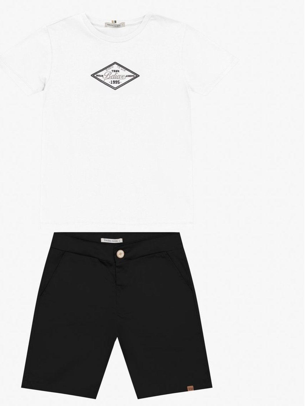 Imagem principal Infantil - Conjunto Masculino Camiseta com Bermuda Trick Nick azul marinho Trick Nick azul marinho