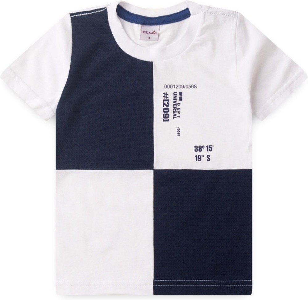 Imagem principal Infantil - Camiseta Platinum Quadriculada Waffle Branca PLATINUM KIDS branco PLATINUM KIDS branco