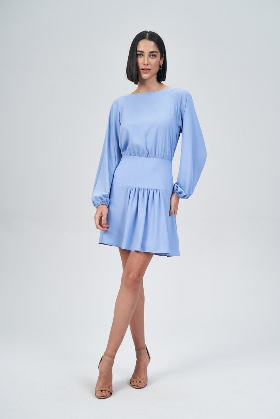 Vestido Manga Longa Bufante Feminino Acostamento