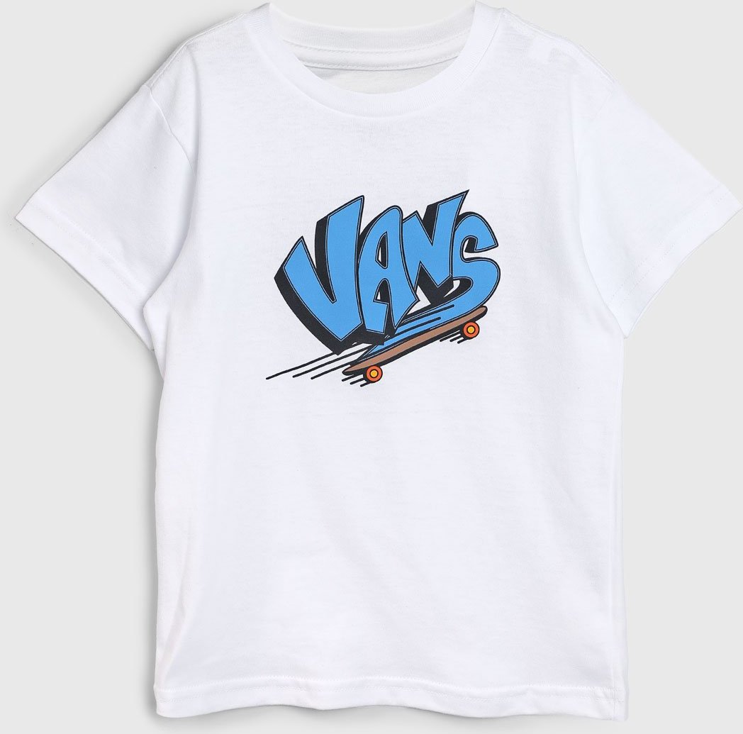 Infantil - Camiseta Vans Estampa Skate Branca