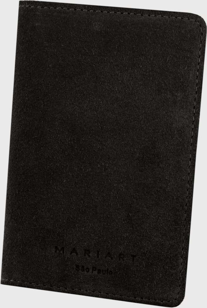 Carteira Couro Mariart Buriti Suede Preta