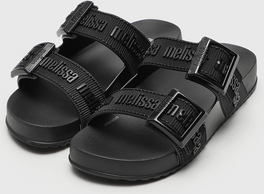 Infantil - Sandália Slide Mini Melissa Cozy M Lover Preta