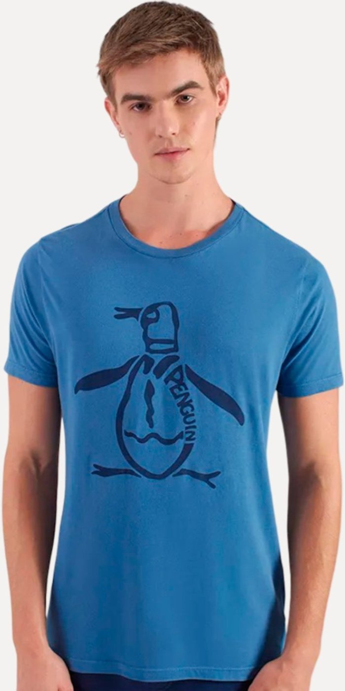 Camiseta Original Penguin Masculina Big Mascot Logo Escuro