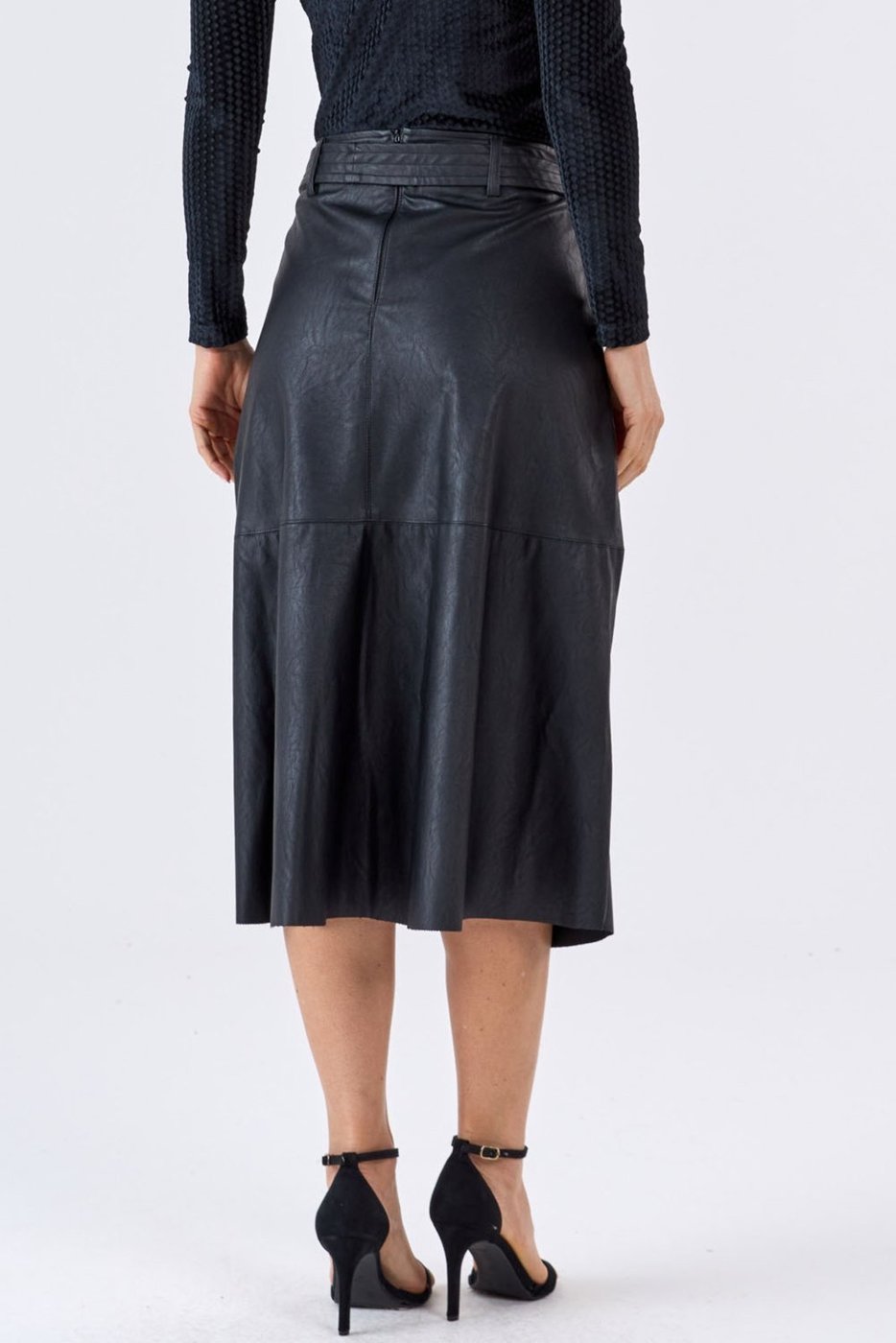 Saia Midi Evase PKS Preta