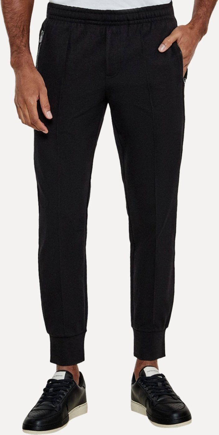 Imagem principal Calça Moletom Empório Armani Masculina Jogger Pocket Zip Preta preto Emporio Armani preto