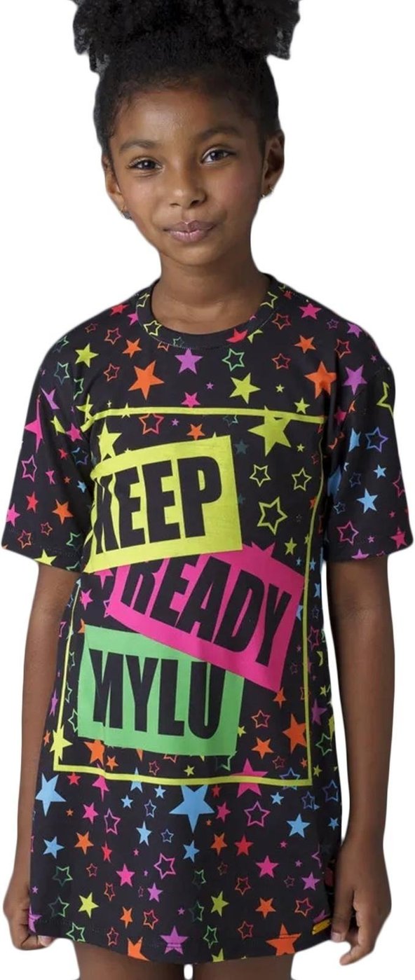 Imagem principal Infantil - Vestido Estampado Menina MYLU Bobby Lulu preto Bobby Lulu preto