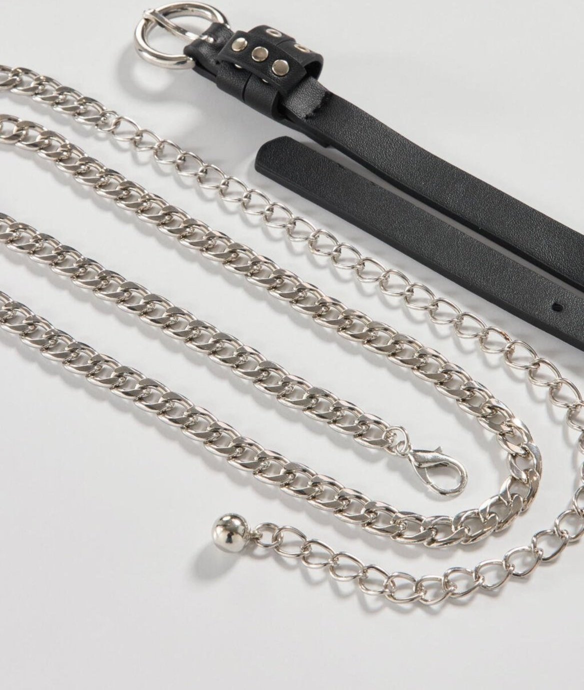 Kit 2 Cintos Poliuretano E Corrente