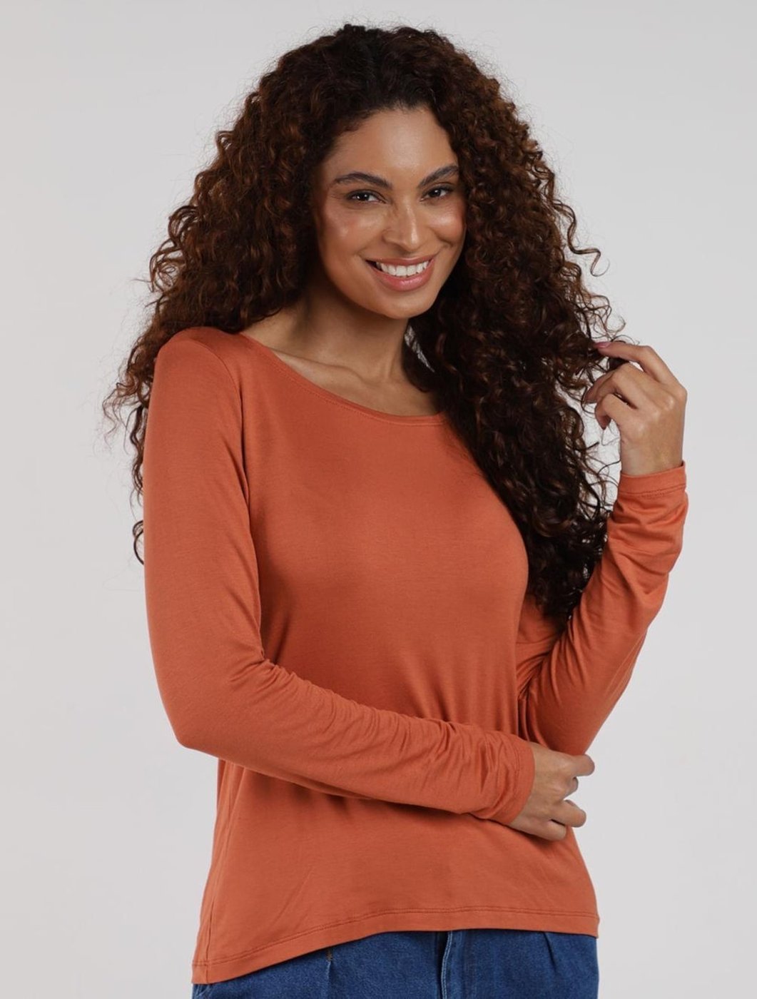 Imagem principal Blusa Manga Longa Feminina Bright Girl'S caramelo Bright Girl'S caramelo