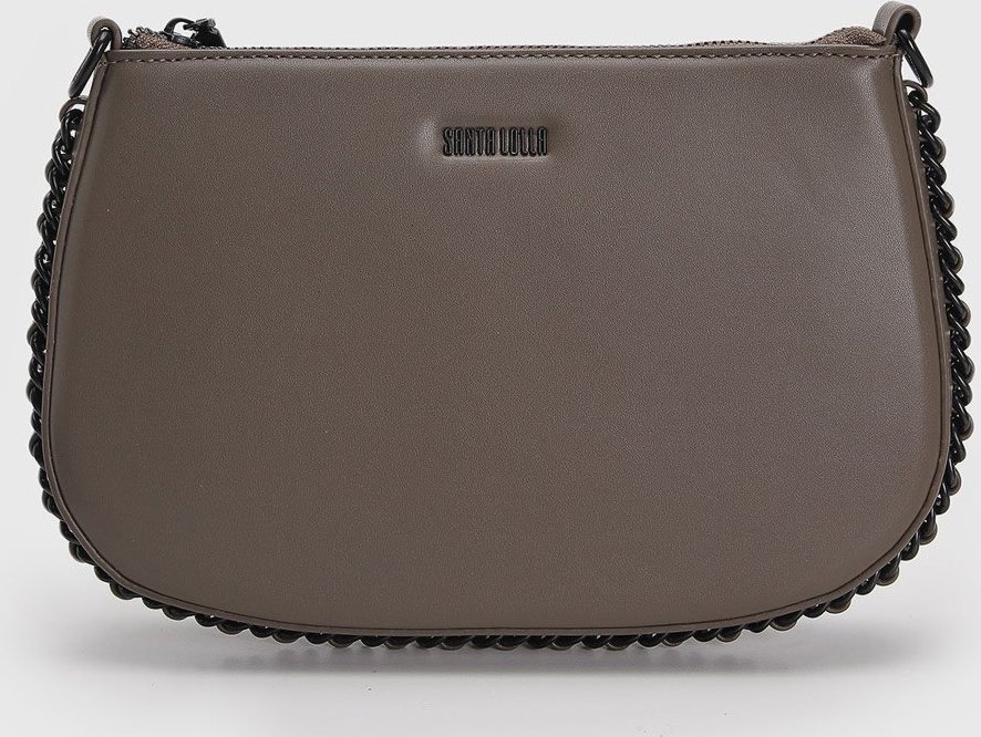 Bolsa Santa Lolla Alça Corrente Grafite