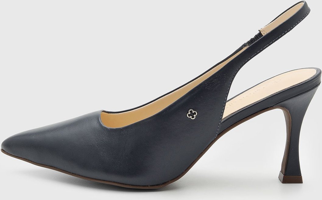 Scarpin Feminino Capodarte Baixo Bico Fino Azul-Marinho