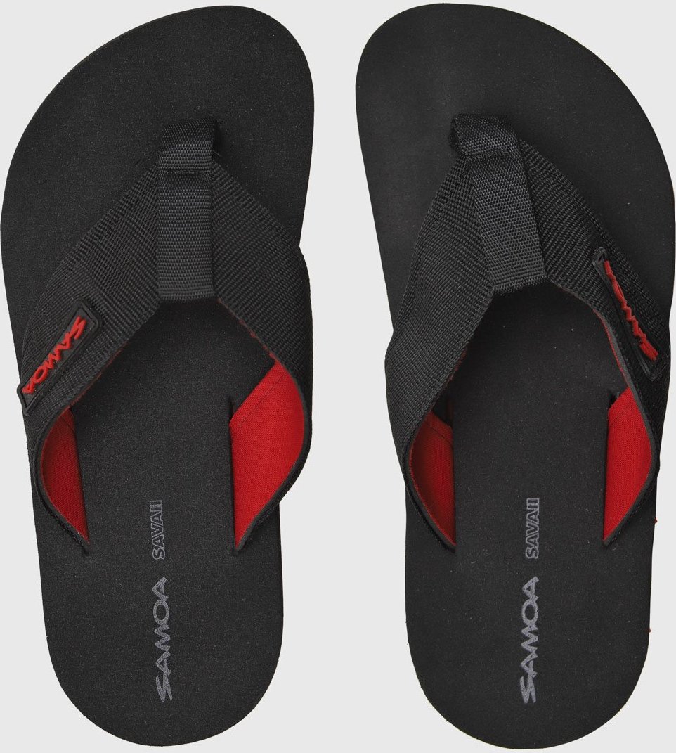 Chinelo Samoa Dedo Tiras Largas e Vermelho