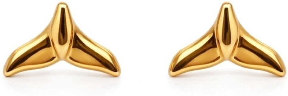 Brinco Rabo de Sereia Banhado a Ouro 18k