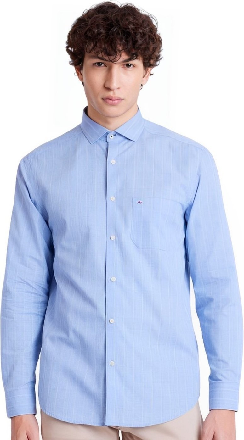 Imagem principal Camisa Aramis Masculina Regular Pocket Tricoline Quadri Xadrez azul/xadrez azul Aramis azul/xadrez azul