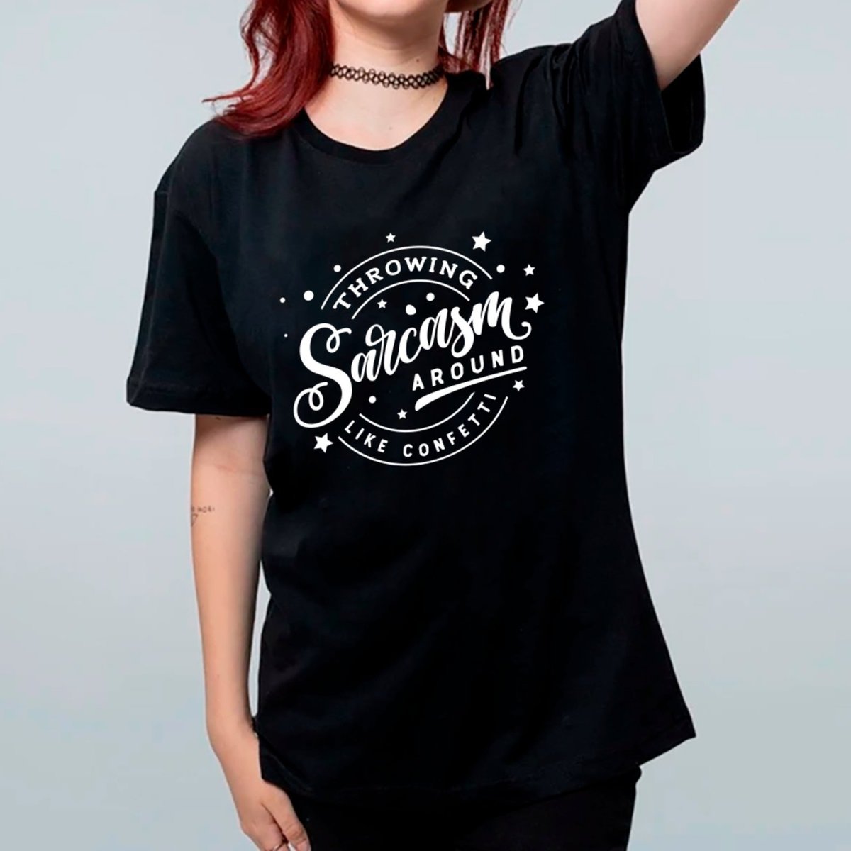 Imagem principal Camiseta Ousy Oversized Sarcasmo Espalhado Sem Freio Unissex branco ousy branco