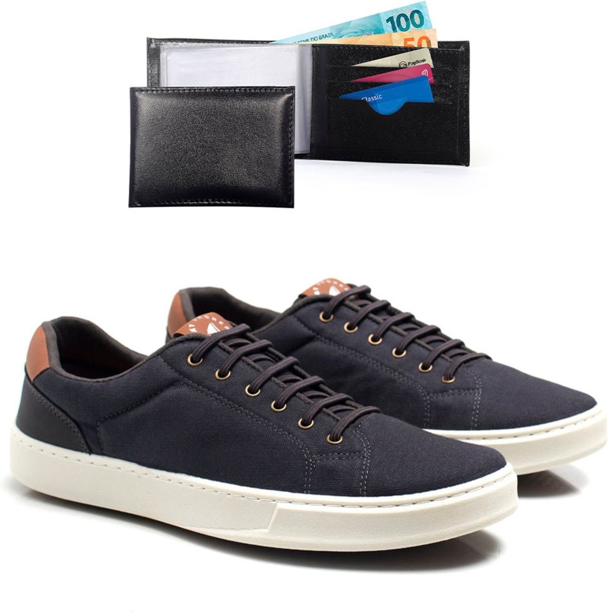 Sapatênis Masculino Bredeni Montain Com Carteira Marinho