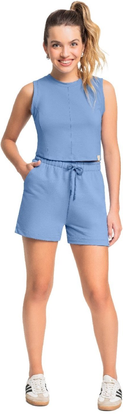 Imagem principal Infantil - Short Juvenil Básico em Moletom Gloss preto Gloss preto