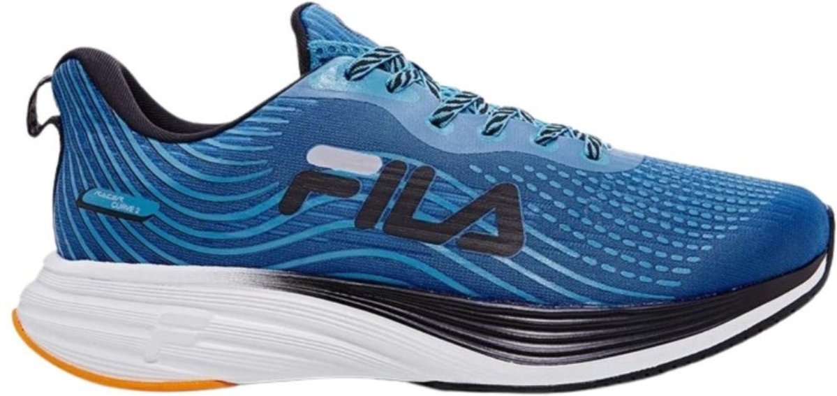 Imagem principal Tênis Fila Racer Curve 2 Masculino Celeste/preto/laranja azul Fila azul