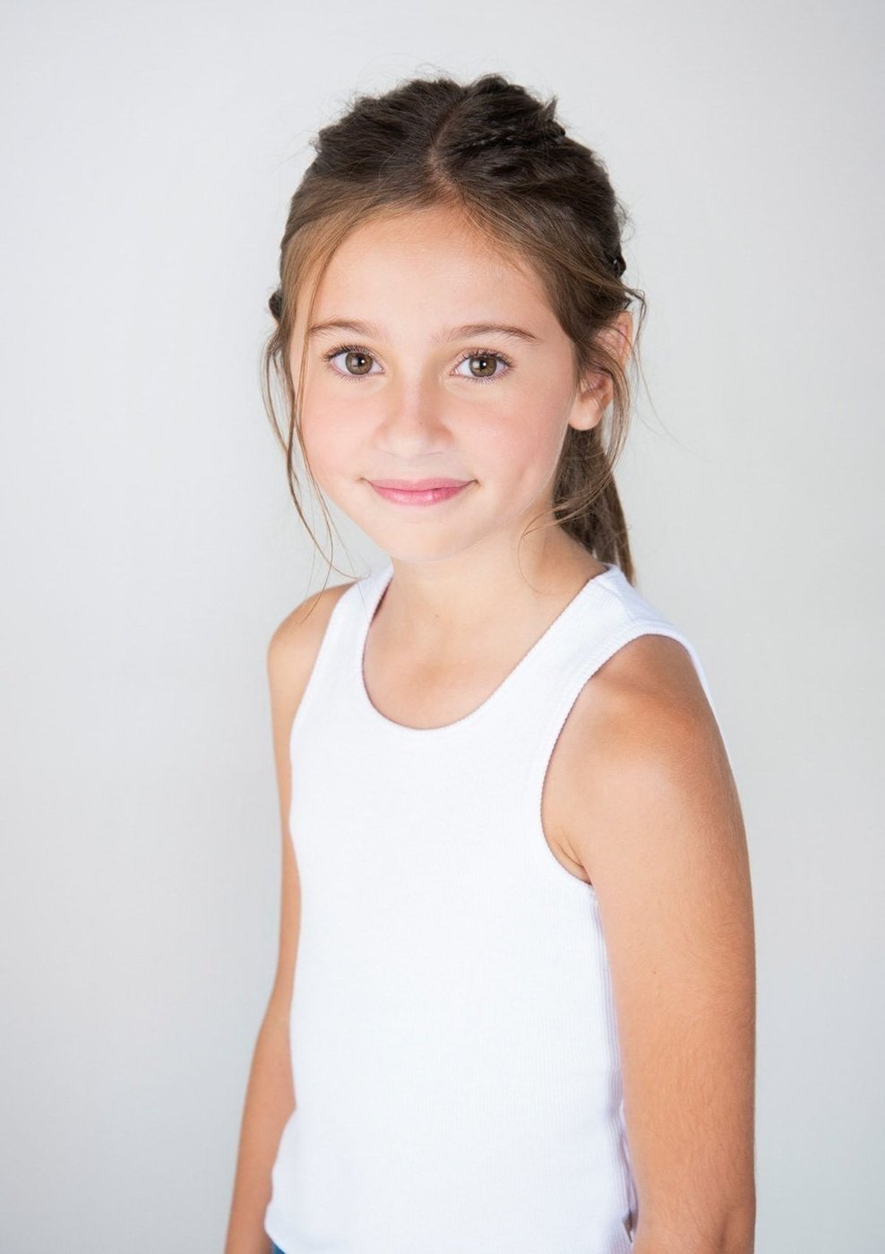 Imagem principal Infantil - Regata Básica Menina Em Ribana Hering branco Hering branco