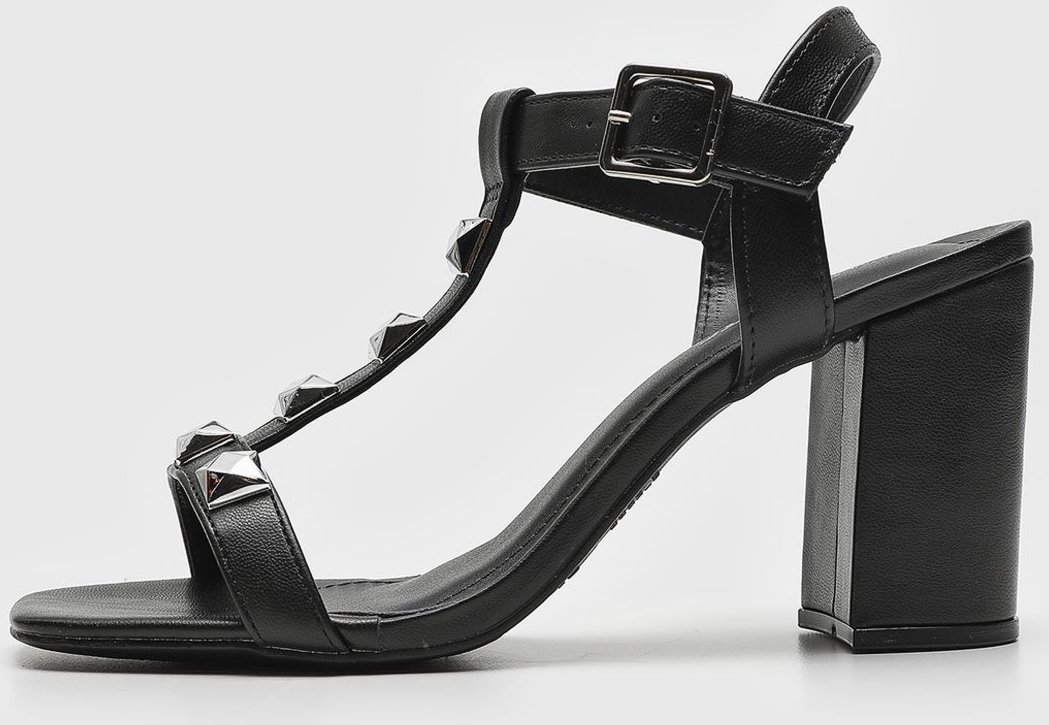 Sandália Via Marte Aplicação Preta