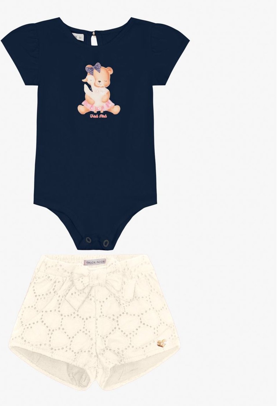 Imagem principal Infantil - Conjunto Body com Shorts Trick Nick rosa Trick Nick rosa