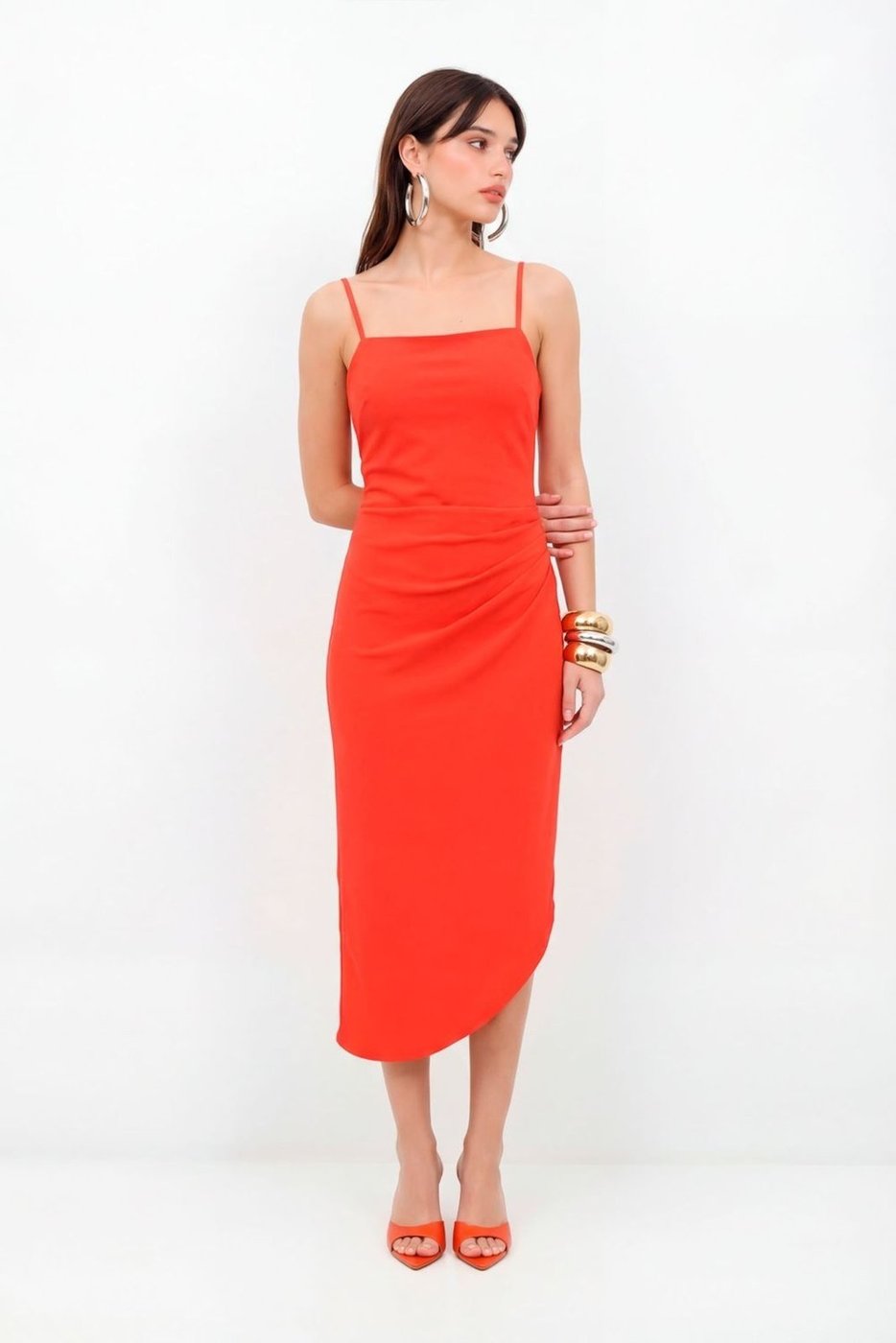 Vestido Barra Assimétrica Feminino