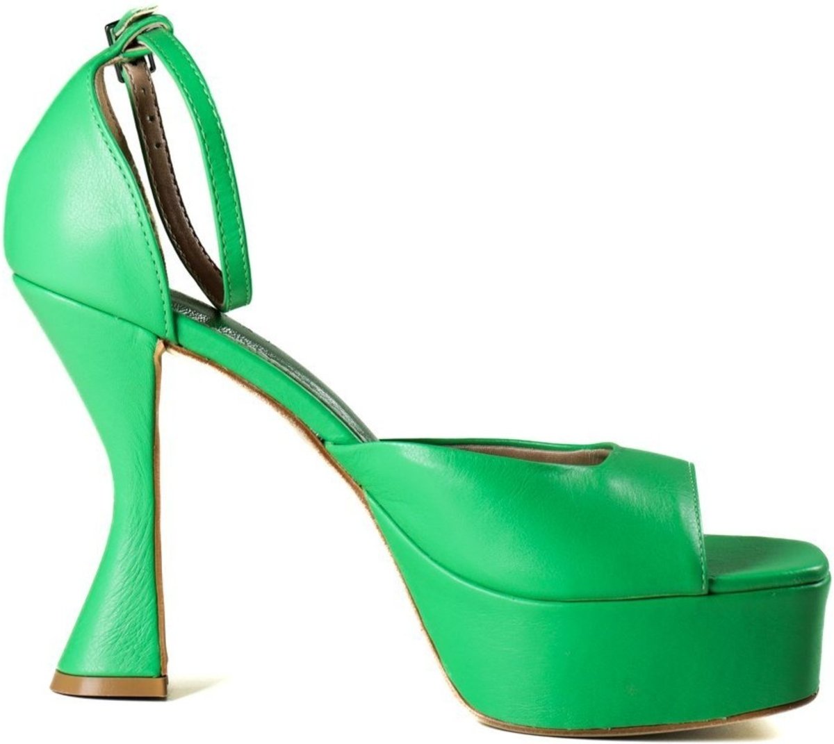 Imagem principal Sandália Feminina Salto Taça Lia Line Lia Line verde Lia Line verde