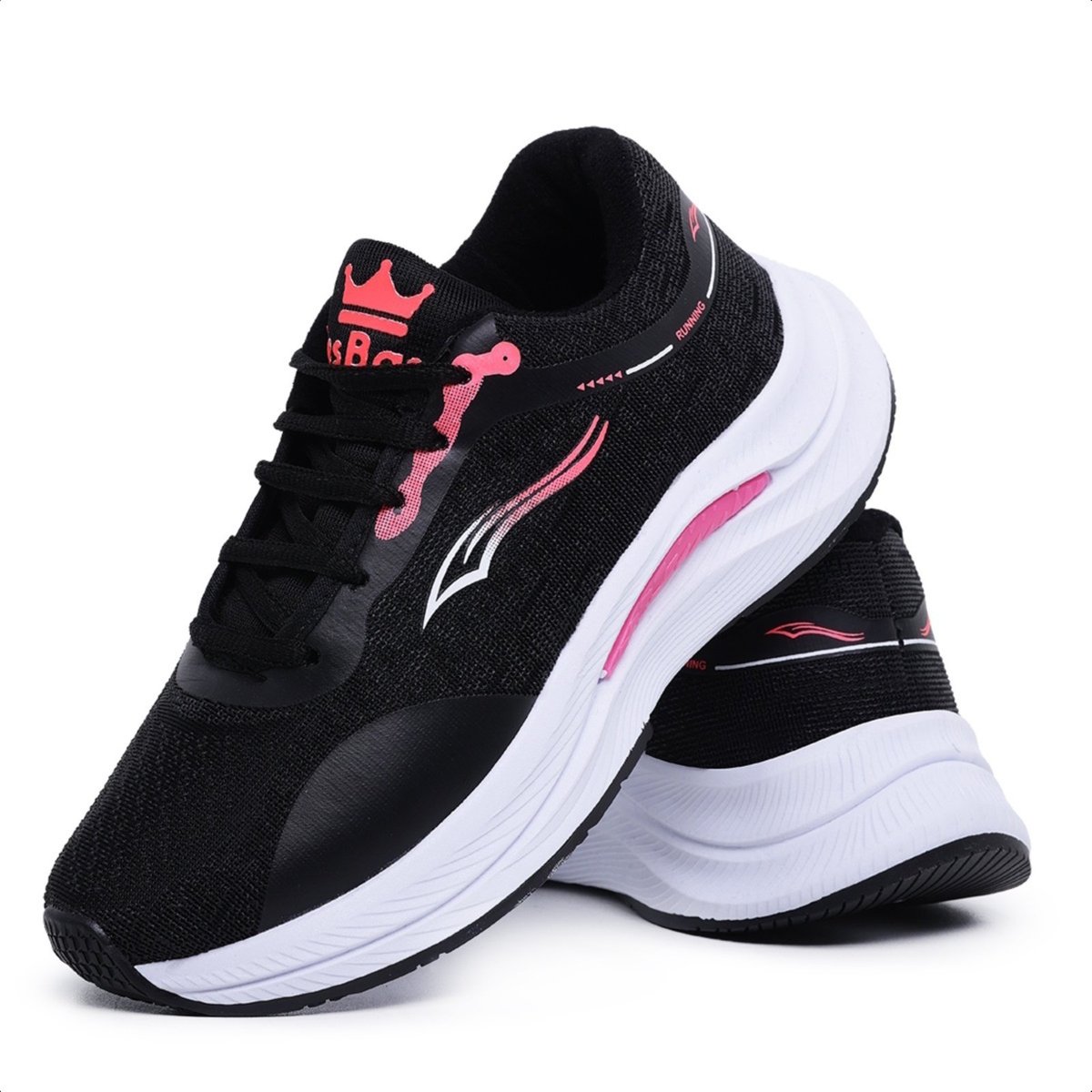 Imagem principal Tênis Bia Ramos Esportivo Caminhada Academia Feminino Confortavel preto Bia Ramos preto