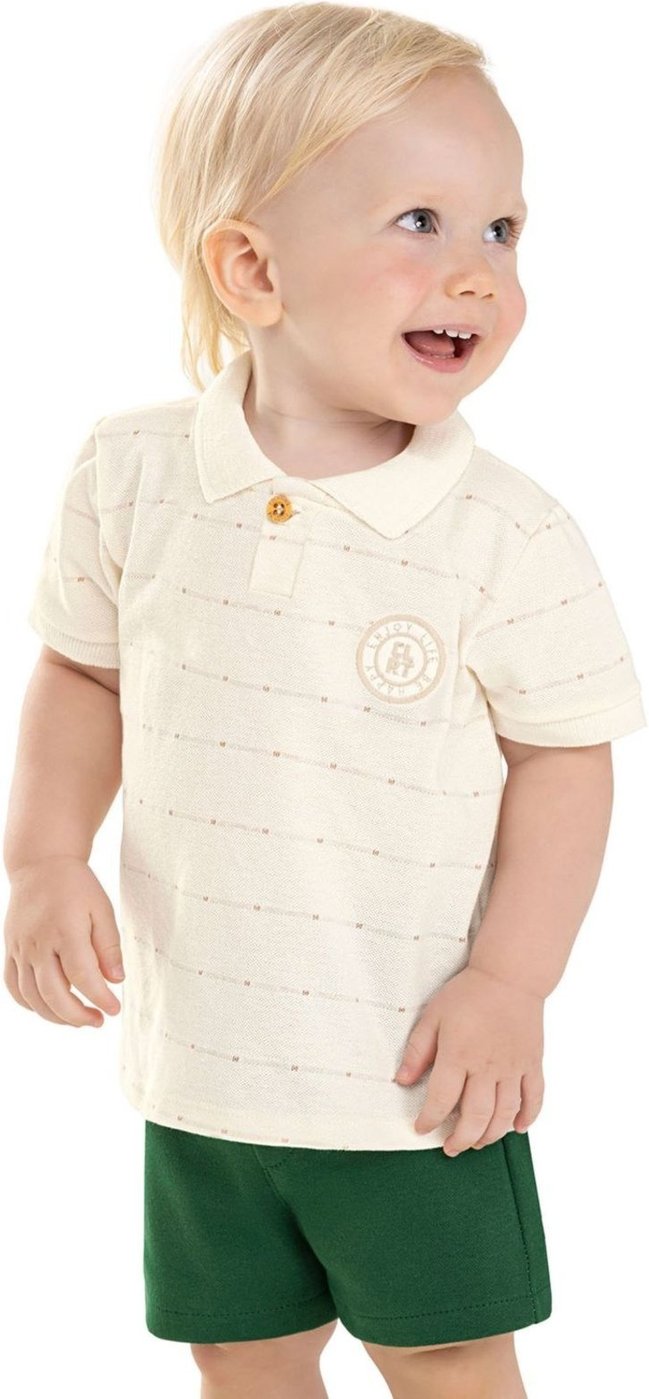 Imagem principal Infantil - Conjunto Menino Polo Com Bordado Colorittá azul Colorittá azul