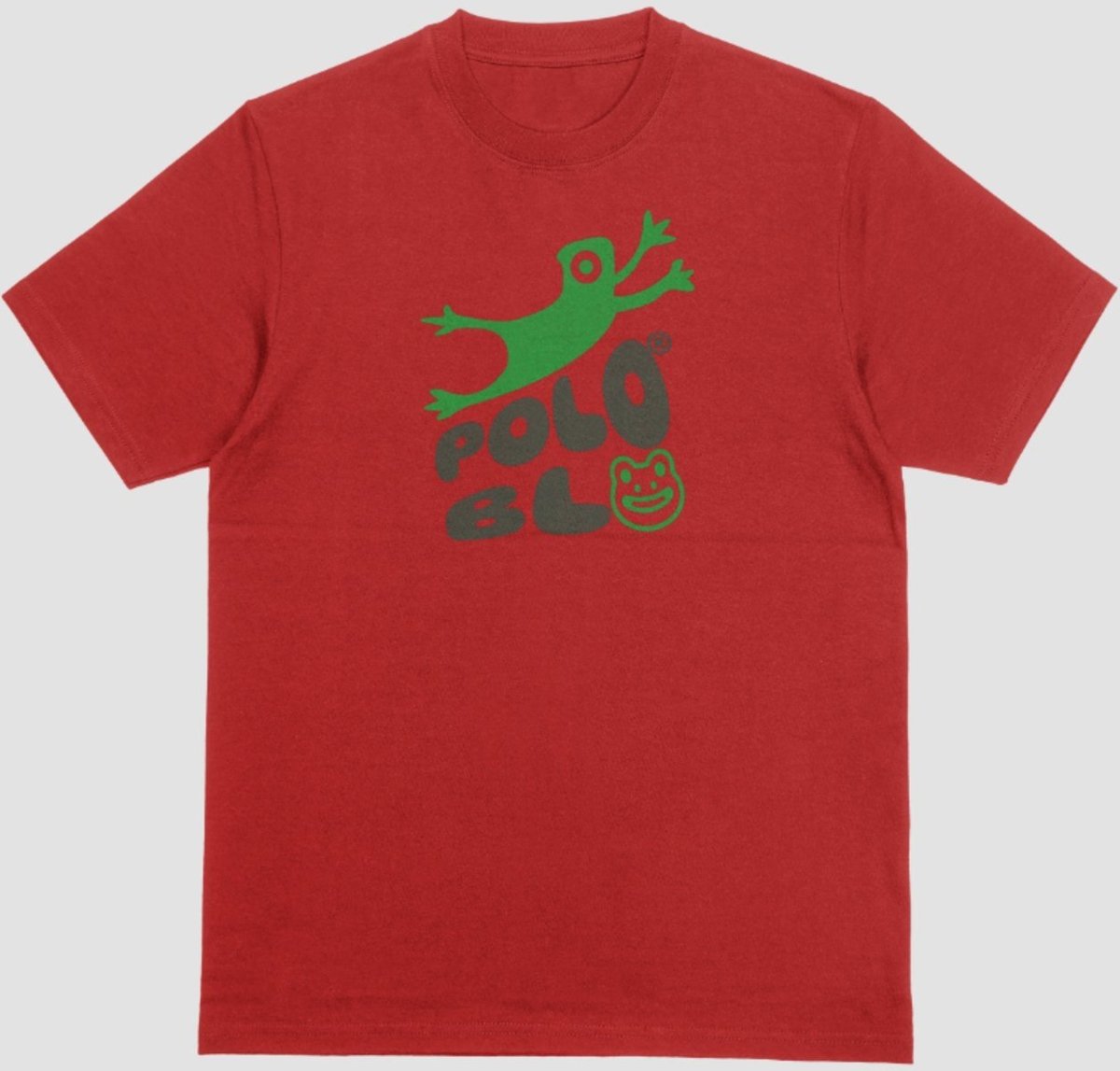 Infantil - Camiseta Masculina Verão Manga Curta Polo Blu Vermelha do RN ao GG