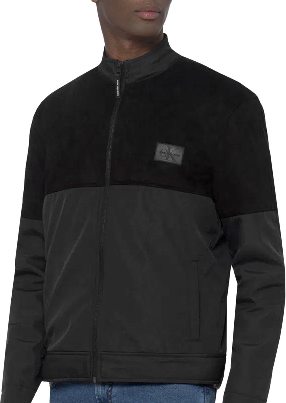 Imagem principal Jaqueta Calvin Klein Jeans Masculina CKJ Recortes Preta preto Calvin Klein preto