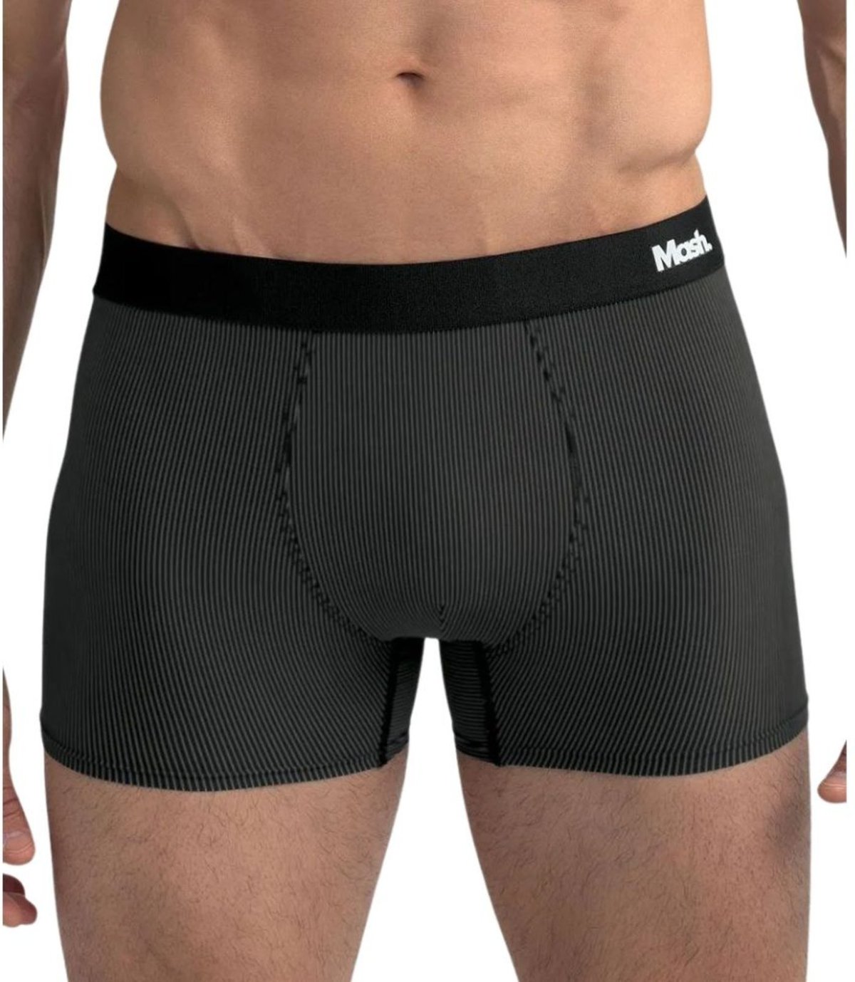 Imagem principal Cueca Boxer Mash Microfibra Risca de Giz Adulto 45.00 cinza MASH cinza