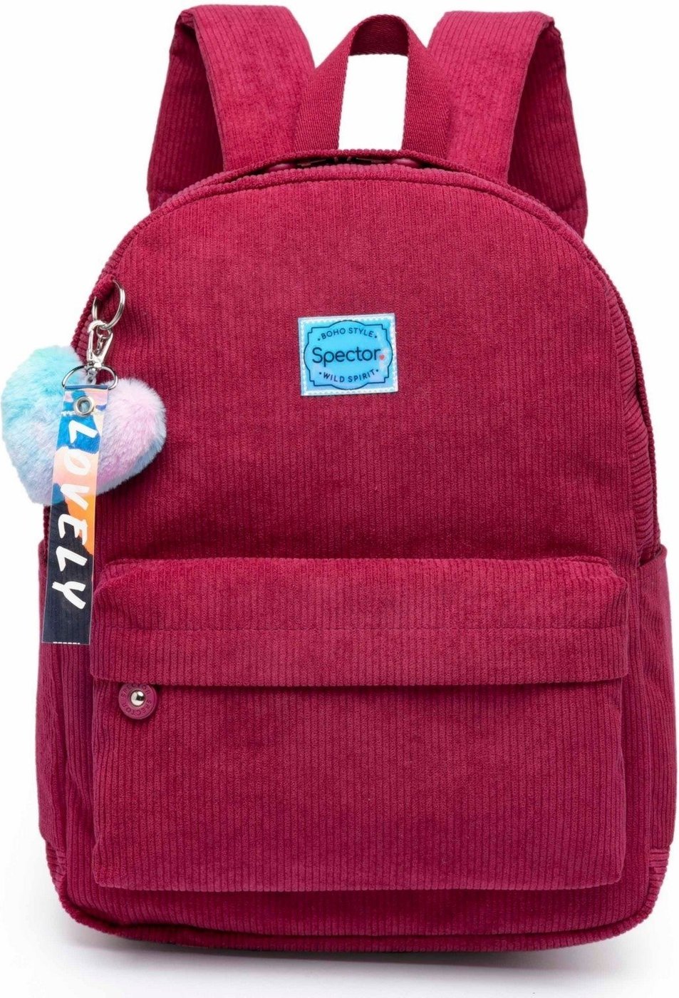 Infantil - Mochila Feminina Spector Chaveiro Peludo Escolar Moda