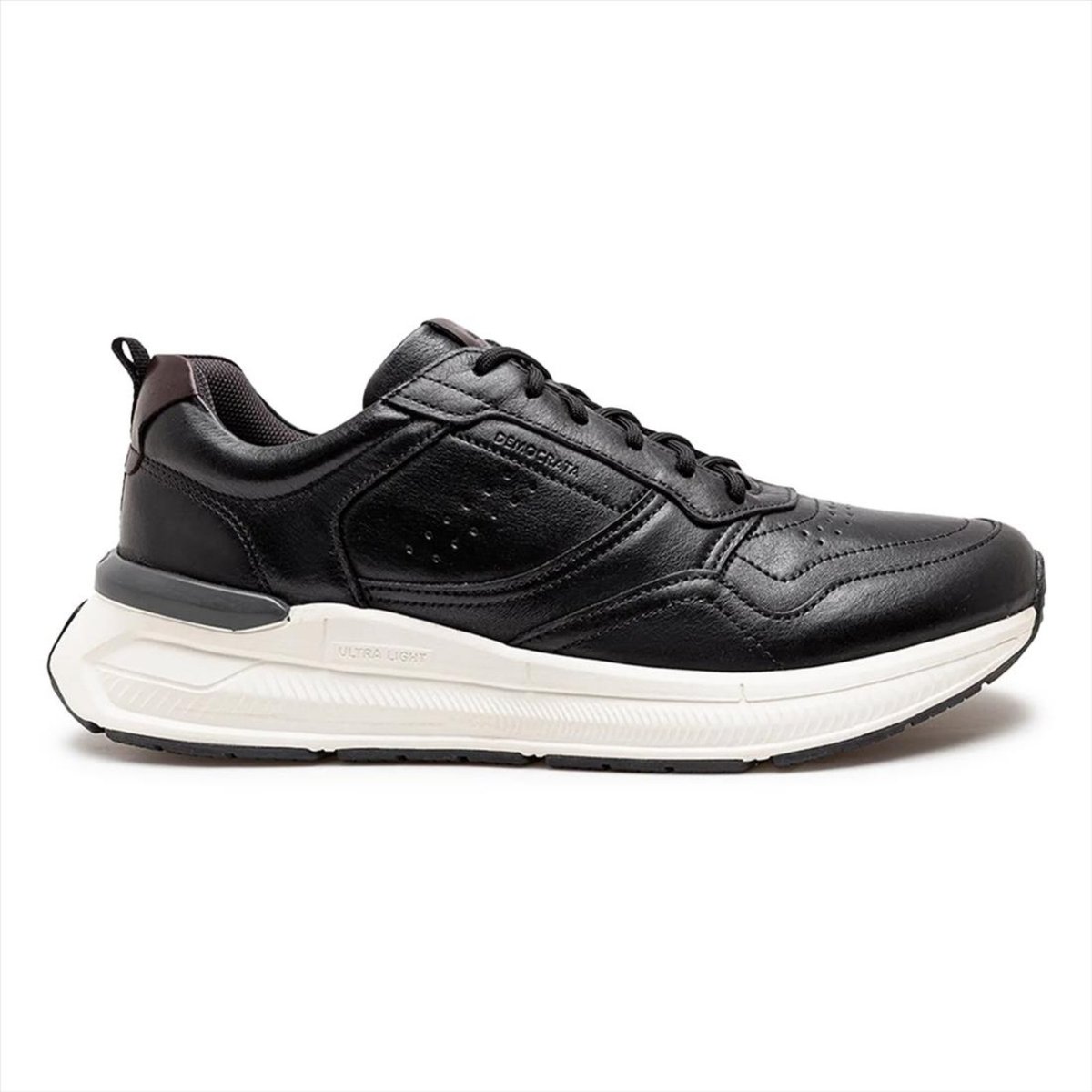 Imagem principal Tênis De Couro Democrata Masculino Denim Brad Ultra Light 527101 preto denim DEMOCRATA preto denim