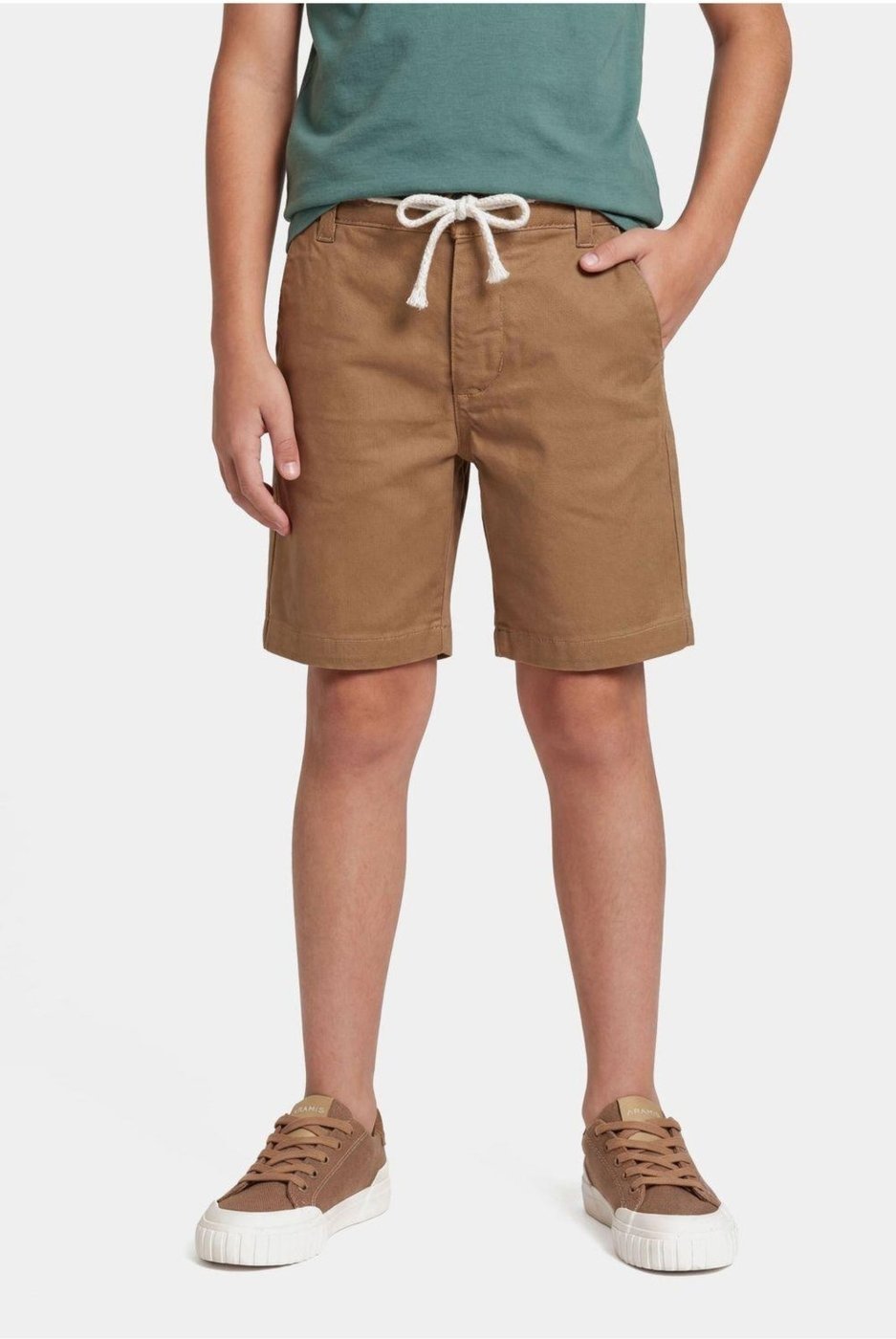 Imagem principal Infantil - Bermuda Aramis Sarja Chino Maquinetada Caqui bege caqui Aramis bege caqui