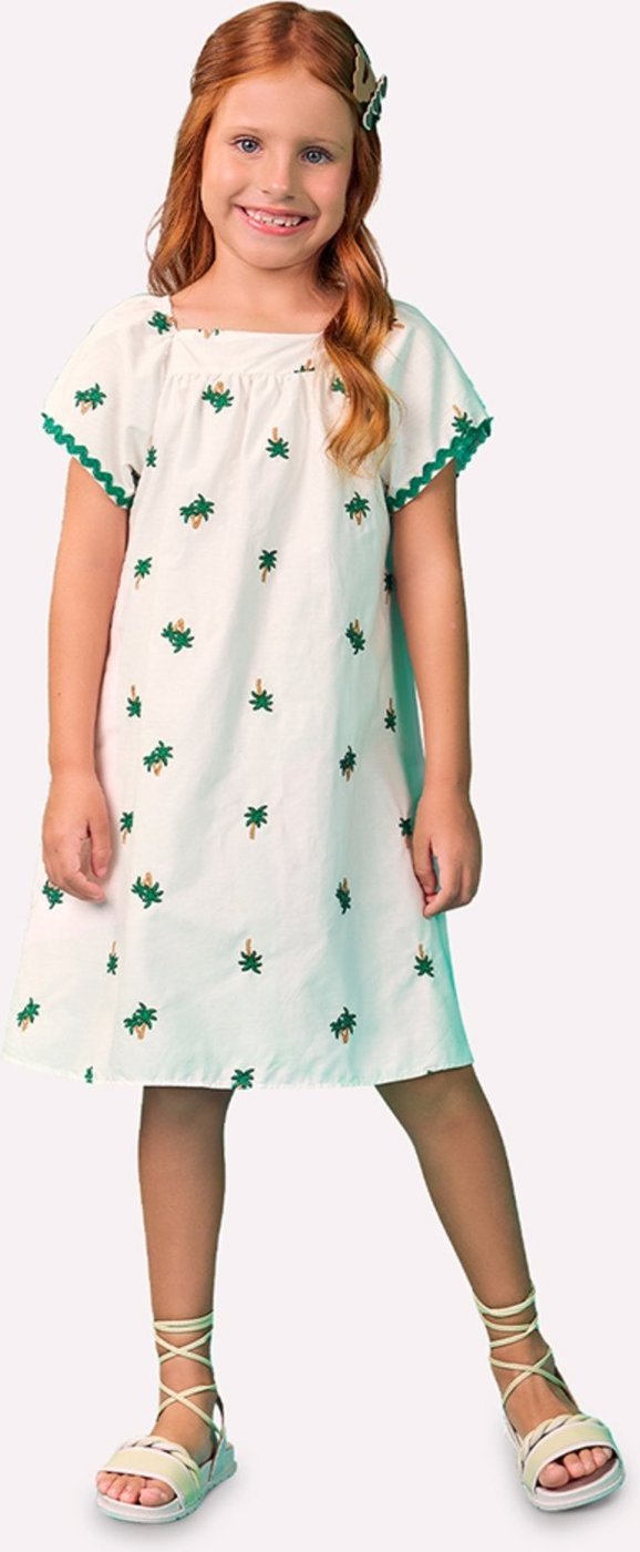 Infantil - Vestido Menina Coqueiros
