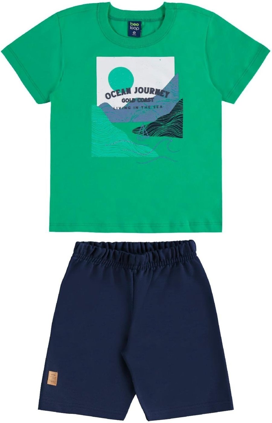 Imagem principal Infantil - Conjunto Regata e Bermuda Bee Loop bege Bee Loop bege