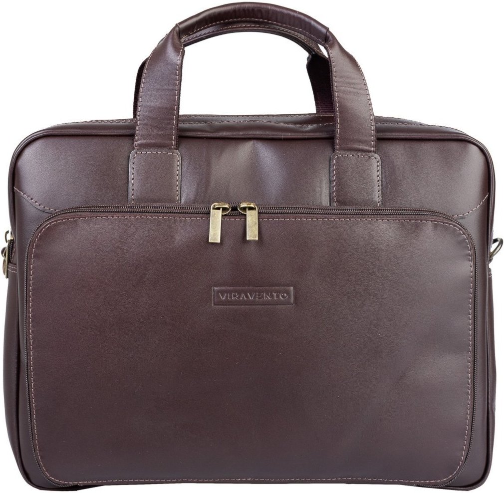 Imagem principal Pasta Vira Vento Executiva Masculina Em Couro Vitor - Café preto Vira Vento preto