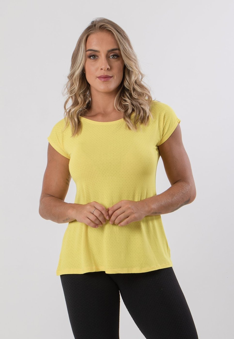 Imagem principal Blusa Rioutlet Furadinha Viscolycra azul marinho Rioutlet azul marinho