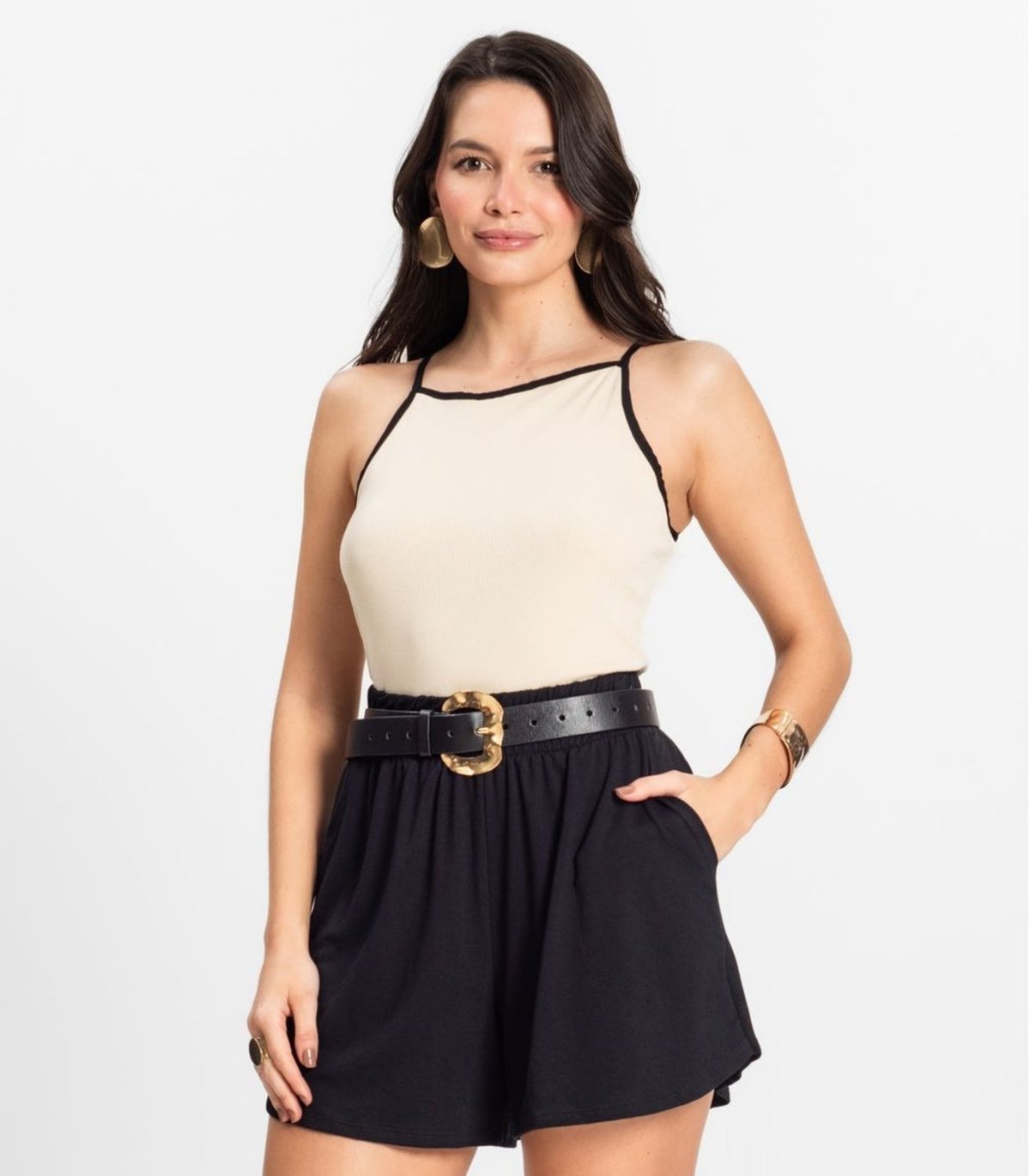 Regata Feminina em Ribana de Viscose Rovitex